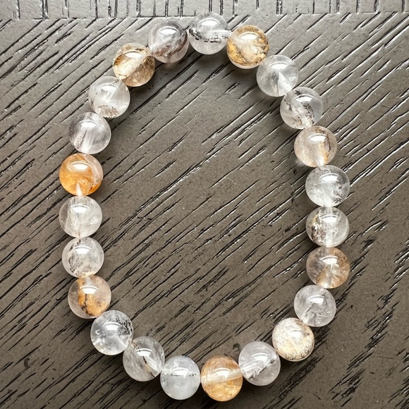 Dendritic quartz bracelet 8mm - Picture 1 of 4